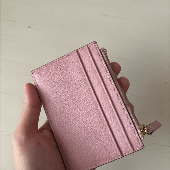 Kate Spade Jeanne pink pebbled leather mini card holder pouch - Picture 4 of 5